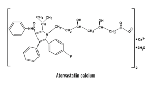 Chemical structure of Atorvastatin Calcium