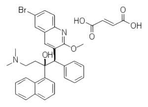 Chemical structure of Bedaquiline Fumarate