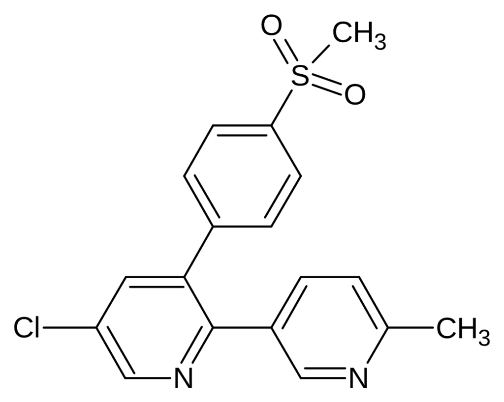 Chemical structure of Etoricoxib