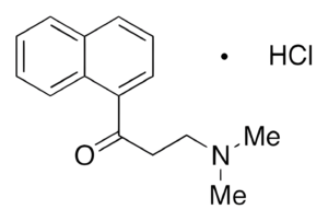 Chemical structure of 3-(Dimethylamino)-1-(naphthalen-1-yl)propan-1-one hydrochloride