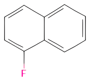 Chemical structure of 1-Fluoronaphthalene