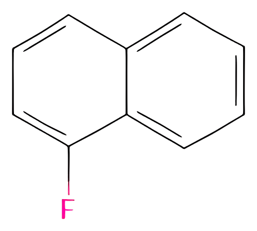 Chemical structure of 1-Fluoronaphthalene