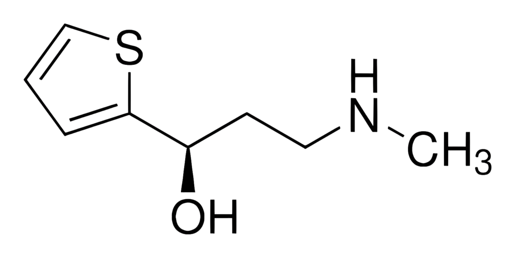 Chemical structure of 3-(Methylamino)-1-(thiophen-2-yl)propan-1-ol