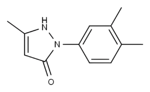 Chemical structure of 2-(3,4-Dimethylphenyl)-5-methyl-1,2-dihydro-3H-pyrazol-3-one