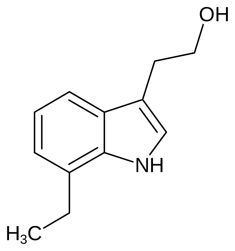 Chemical structure of 7-Ethyl Tryptophol