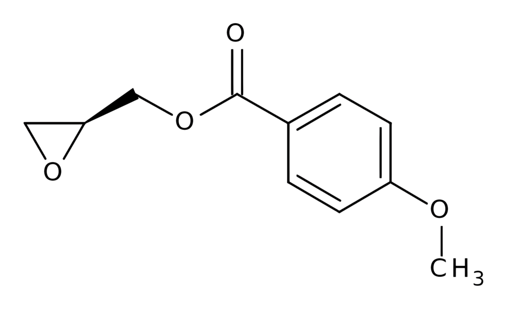 Chemical structure of [(2S)-Oxiran-2-yl]methyl 4-methoxybenzoate