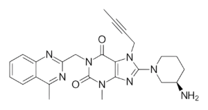 Chemical structure of Linagliptin