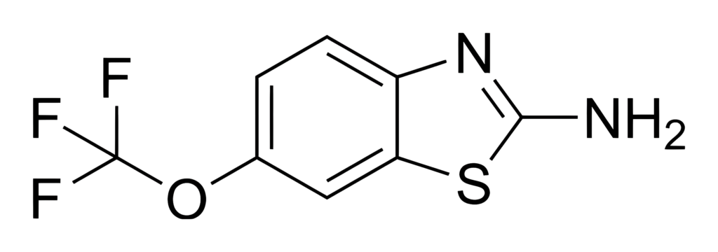 Chemical structure of Riluzole