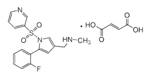 Chemical structure of Vonoprazan Fumarate